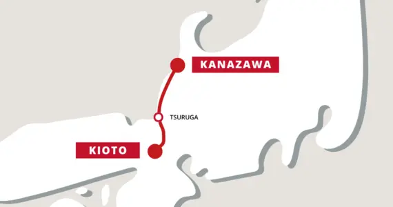 kioto kanazawa train map