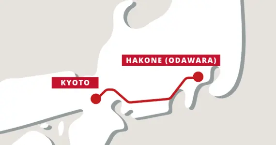 kyoto hakone train map