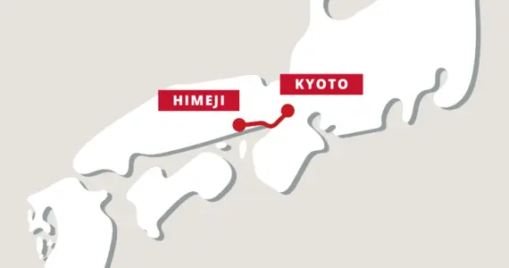 kyoto himeji train map