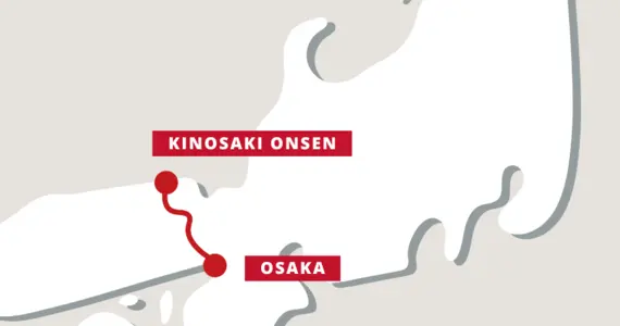 osaka kinosaki onsen train map