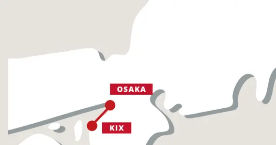 osaka kix kansai airport train map
