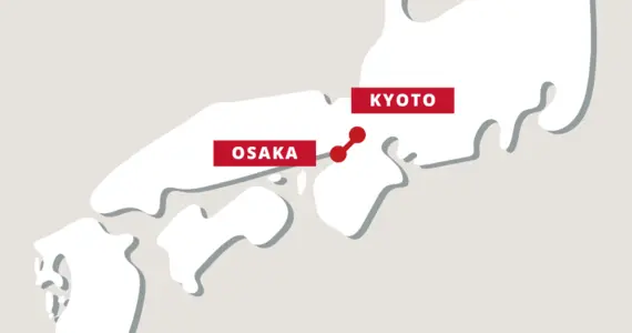 osaka kyoto train map