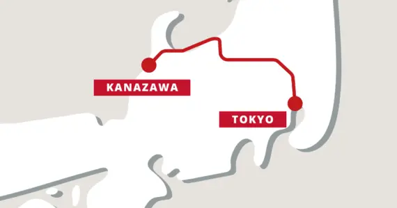 tokyo kanazawa train map
