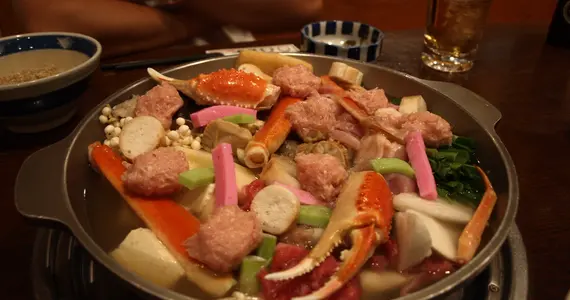 Chanko nabe with seafood