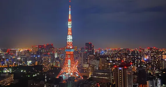 View of Tokyo Tower from the Garden Terrace