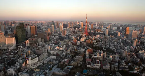 Tokyo depuis les cieux