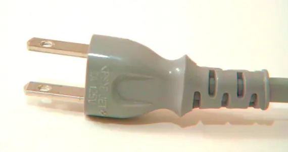 Un câble électrique japonais 100 volts