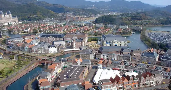 El parque temático Huis Ten Bosch.