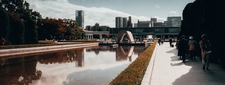 Pond at Hiroshima Peace Memorial 
