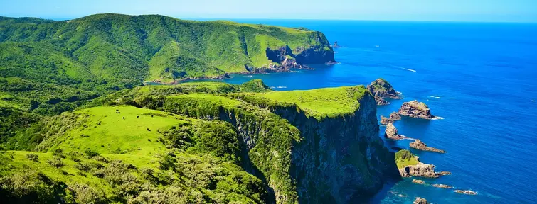 Cliffs overlooking the sea of the Oki Islands