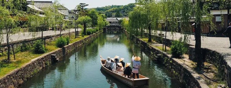 Boat on a canal in Kurashiki