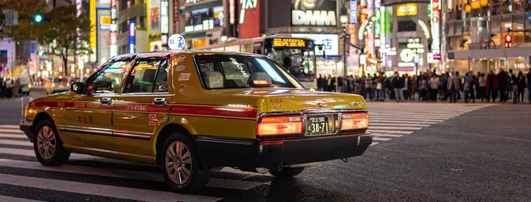 Taxi in Shibuya