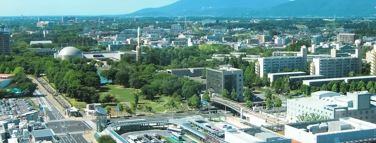 Tsukuba Center and Mount Tsukuba