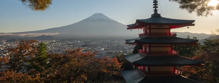 Chureito Pagoda, Fujiyoshida, Yamanashi, Japon