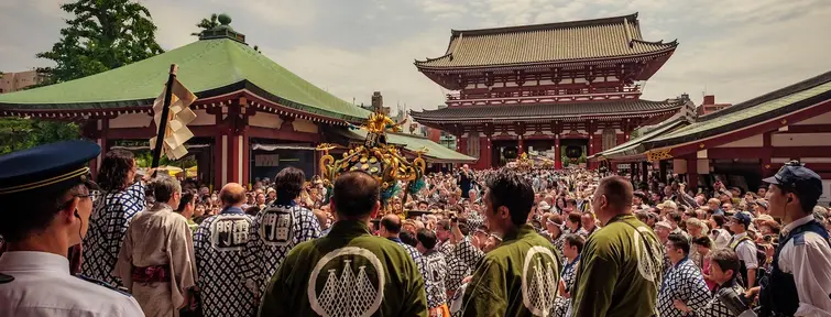 Sanja Matsuri, Tokyo, Japon