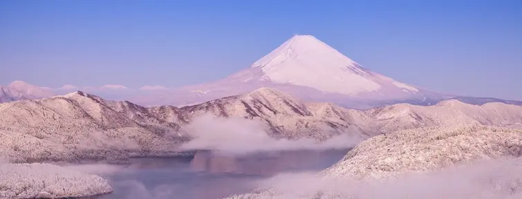 Mount Fuji in winter