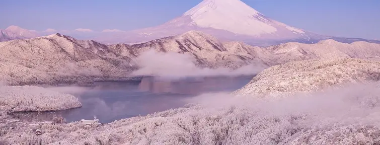 Monte Fuji in inverno