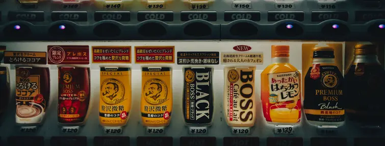 Café froid dans un distributeur 