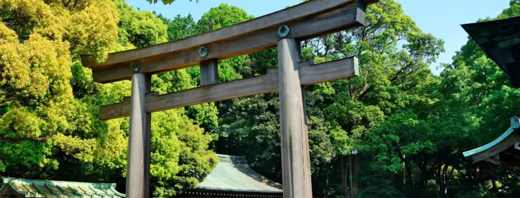 Entrée du temple du parc de Meiji jingu