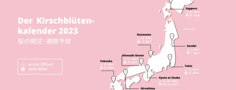 Der Kirschblütenkalender 2023