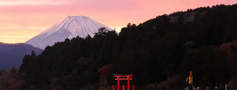 vue mont fuji lac ashi hakone