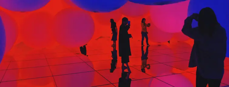 An exhibition by teamlab planets, Tokyo