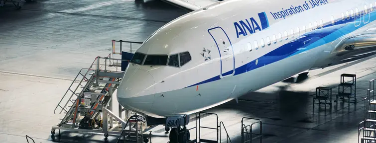 Avion ANA à l'aéroport de Haneda