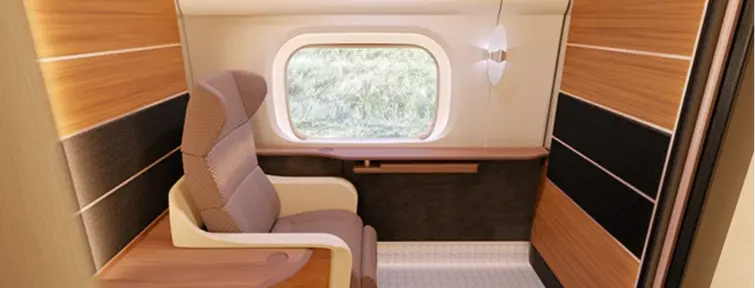 Compartiment privé sur le Tokaido Shinkansen