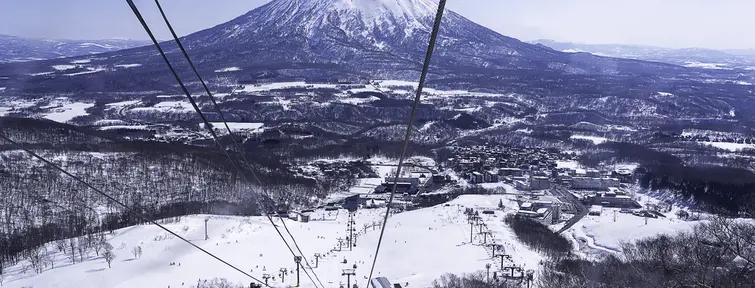 Ski avec vue Mt Fuji