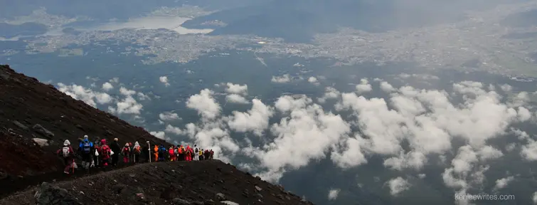 Climbing Mount Fuji
