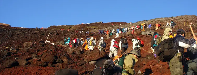 Climbing Mt Fuji