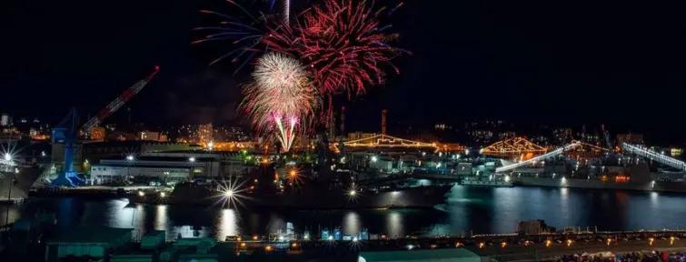 Feux d'artifice au Japon
