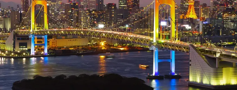 The Rainbow Bridge in Tokyo
