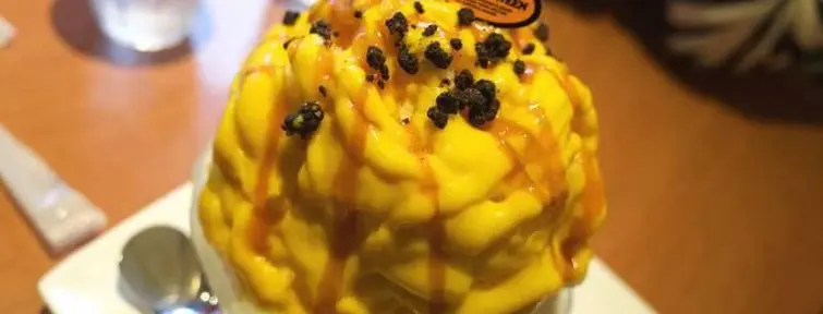 Los kakigori también varían según la temporada. Este es uno de halloween.