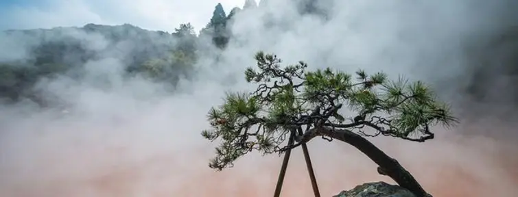 L'une des sources chaudes des Huits enfers de Beppu