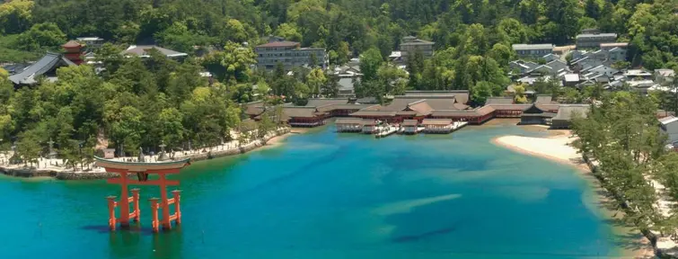 Le sanctuaire d'Itsukushima sur l'île de Miyajima, près d'Hiroshima