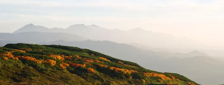 Coucher de soleil auparc national Daisetsuzan