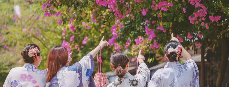 Les yukata sont très appréciés pour leur légèreté lors des matsuri Les yukata sont très appréciés pour leur légèreté lors des matsuri