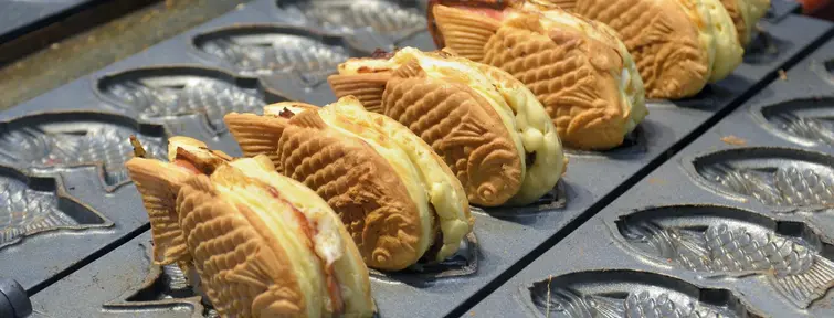 Taiyaki dans leur moule  Taiyaki dans leur moule