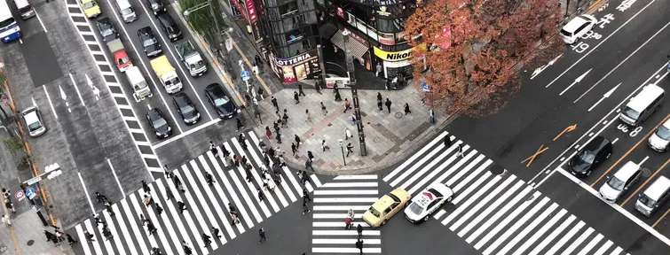 Le carrefour piéton de Ginza Le carrefour piéton de Ginza
